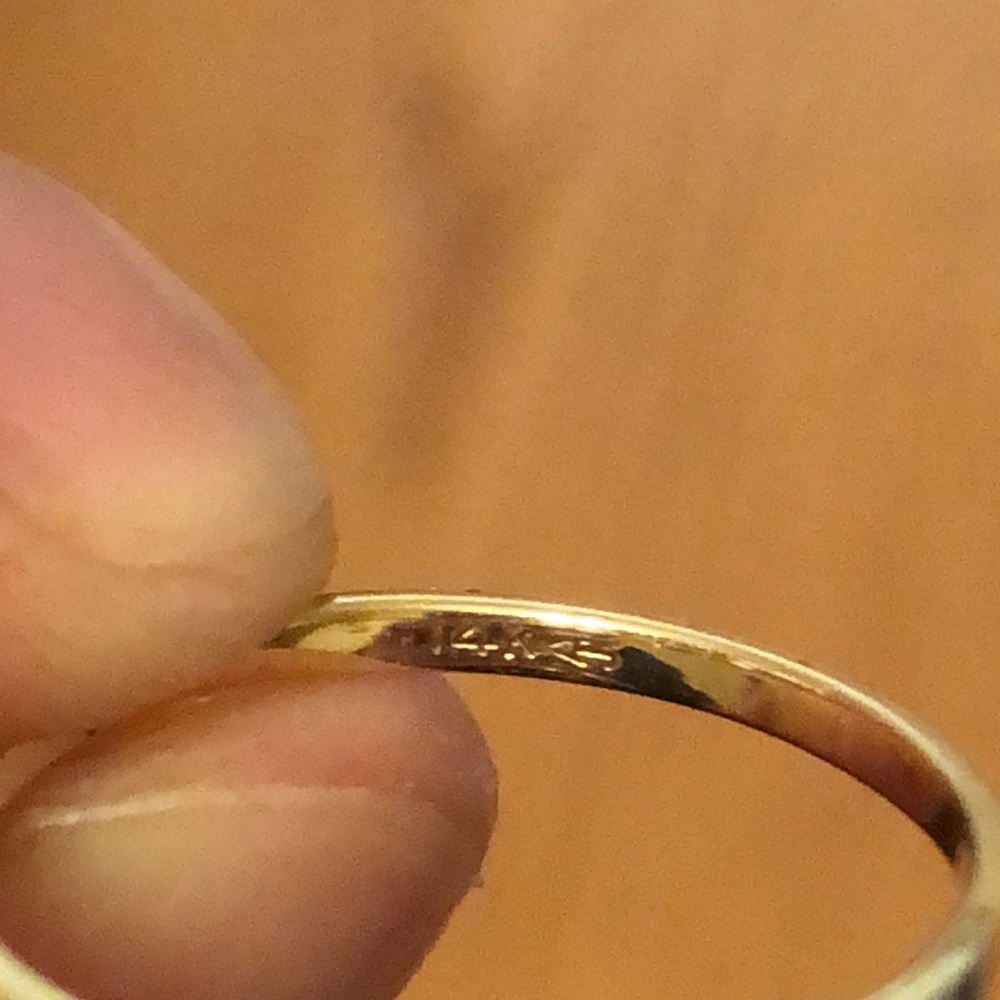 14k Wedding Ring Set Floral Detail - Picture 12 of 14
